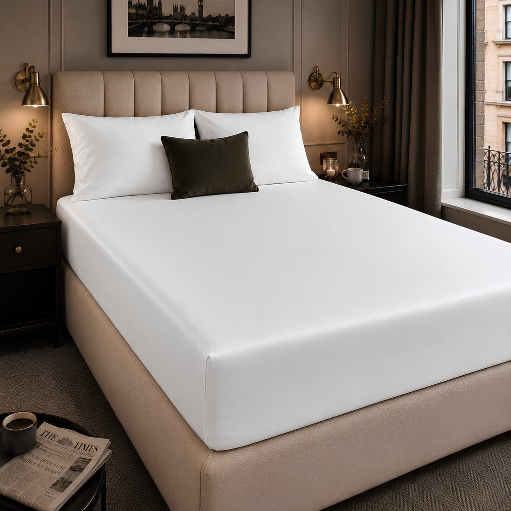 Ackly Bamboo - White Fitted Sheet